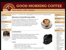 Tablet Screenshot of goodmorningcoffee.com